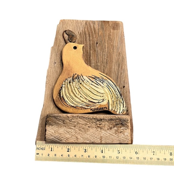 Joan Wilson Vintage MCM Signed Partridge Wall Art - Picture 6 of 7